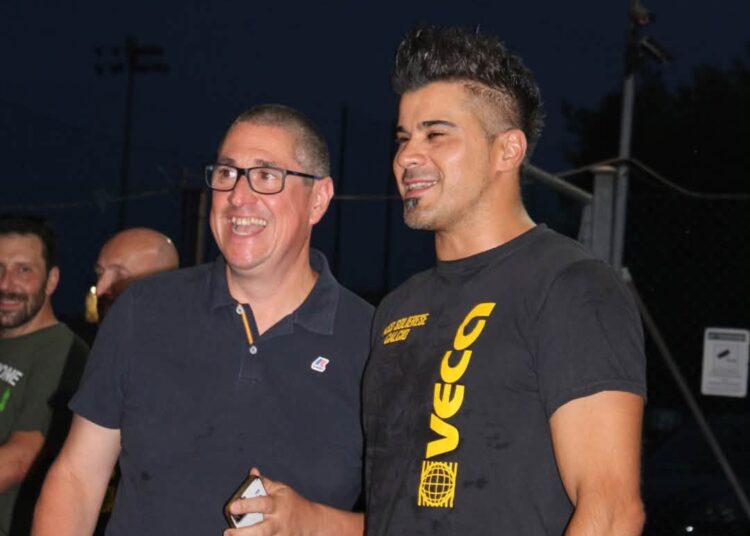 A sinistra il ds Giorgio Malavolta alla presentazione della squadra